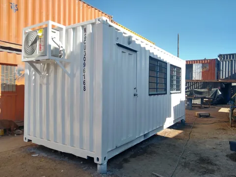Contenedor de 20 pies adecuado con unidad de aire acondicionado